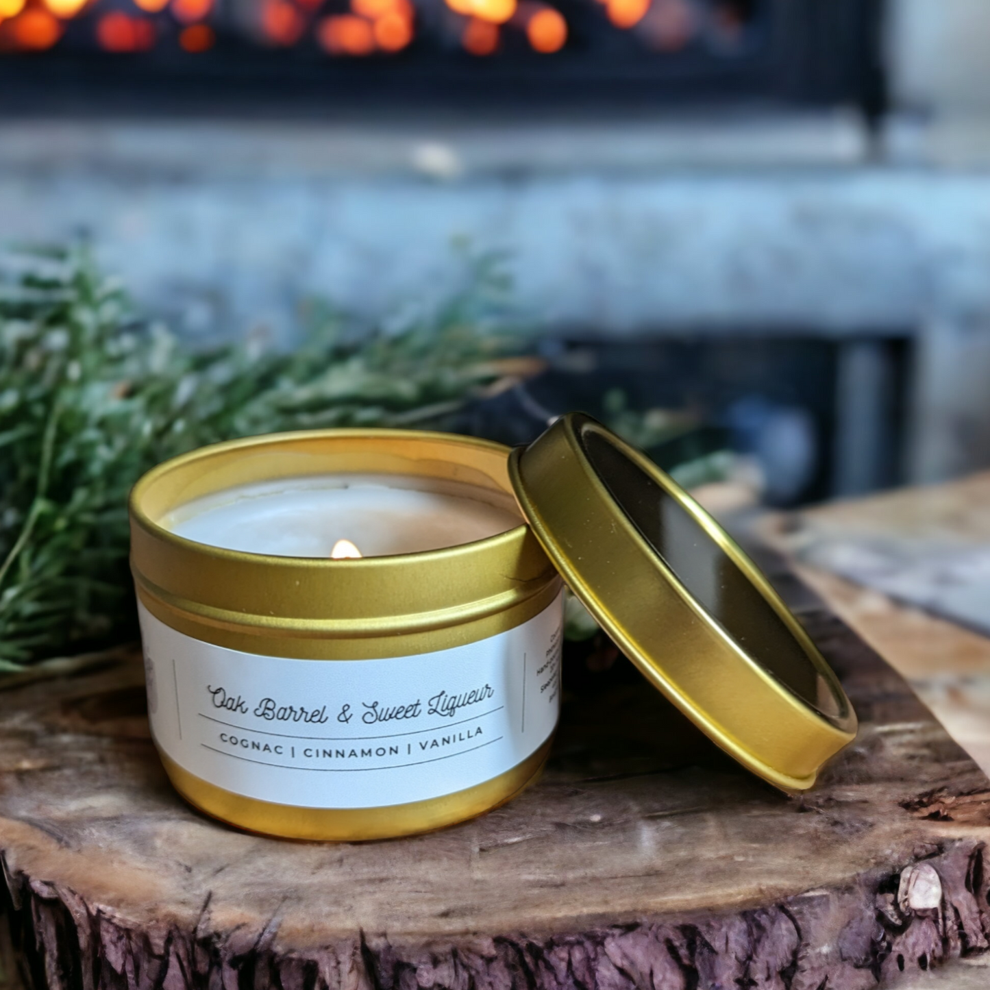 Oak Barrel & Sweet Liqueur - Coconut Soy Candle