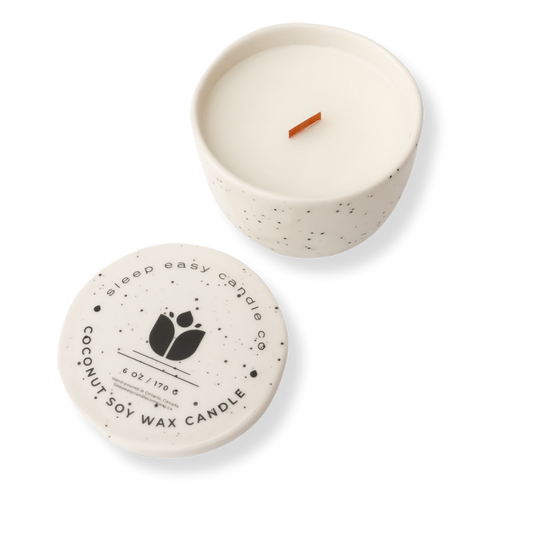 Ceramic Candle - Polka Dot - 6oz