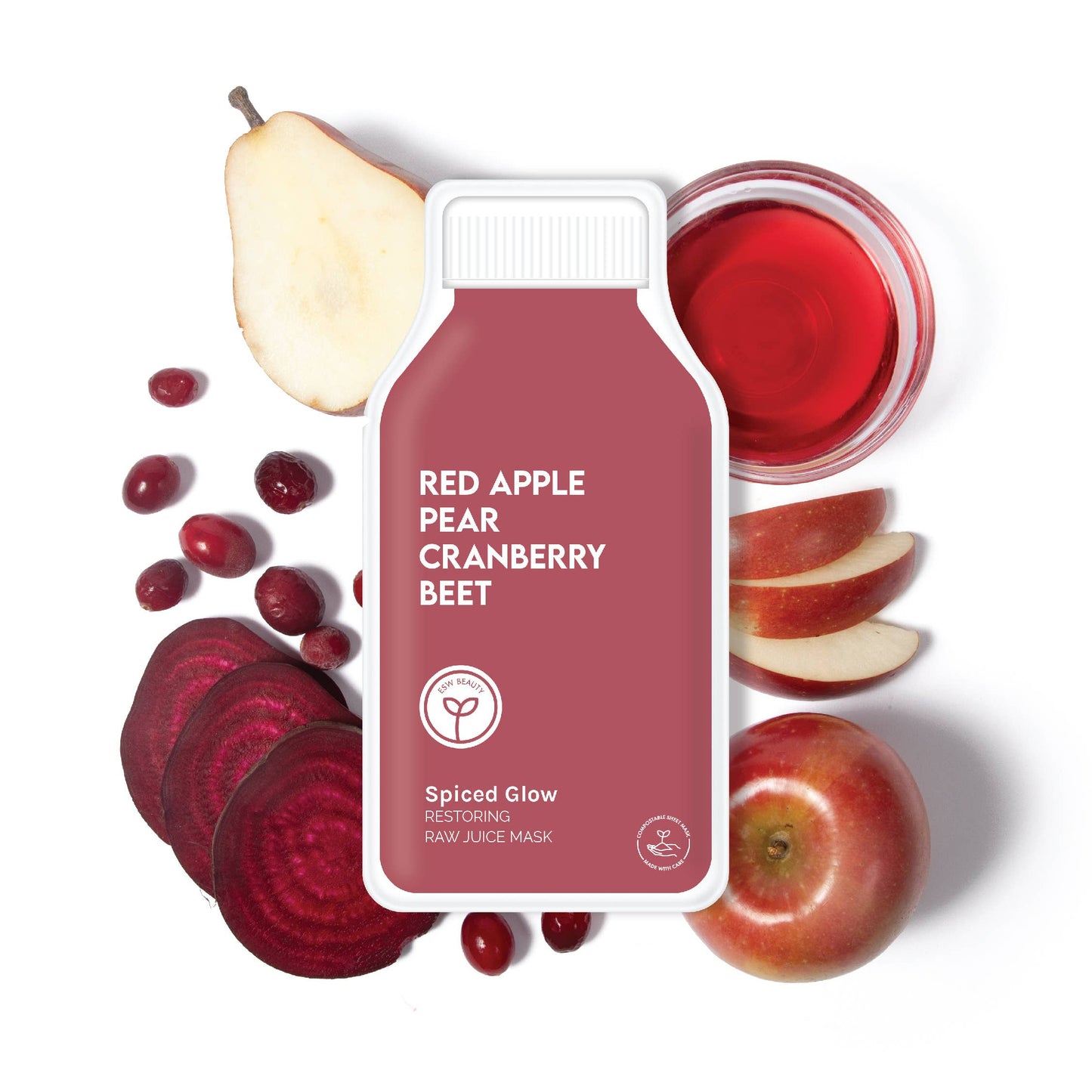 Sheet Mask - Spiced Glow Red Apple Restoring Face Mask