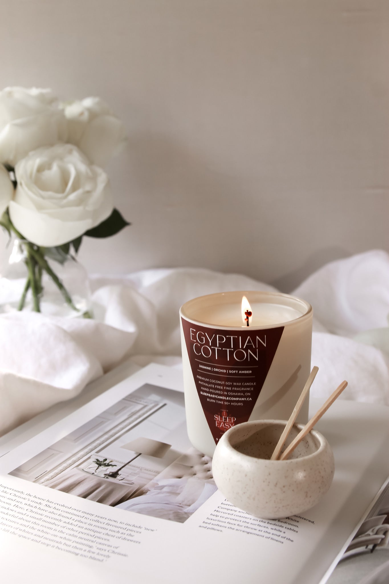 Egyptian Cotton Coconut Soy Candle