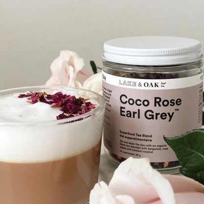 Coco Rose Earl Grey - Loose Leaf Superfood Tea Blend