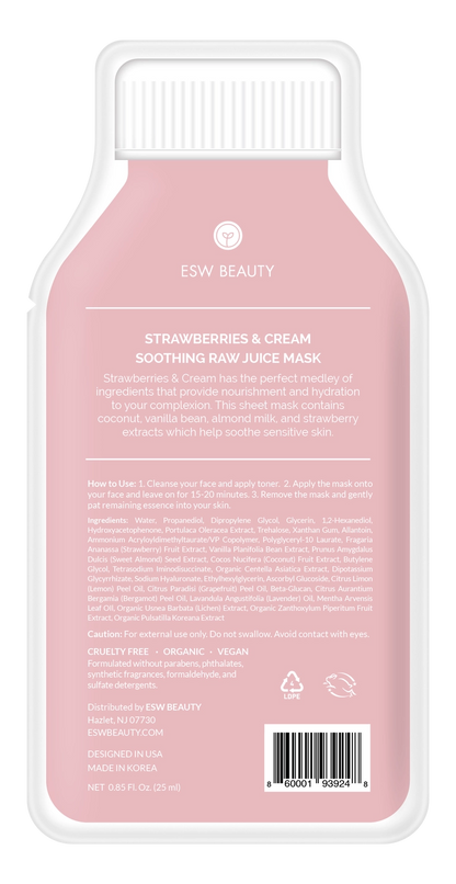 Strawberries & Cream Soothing Sheet Mask