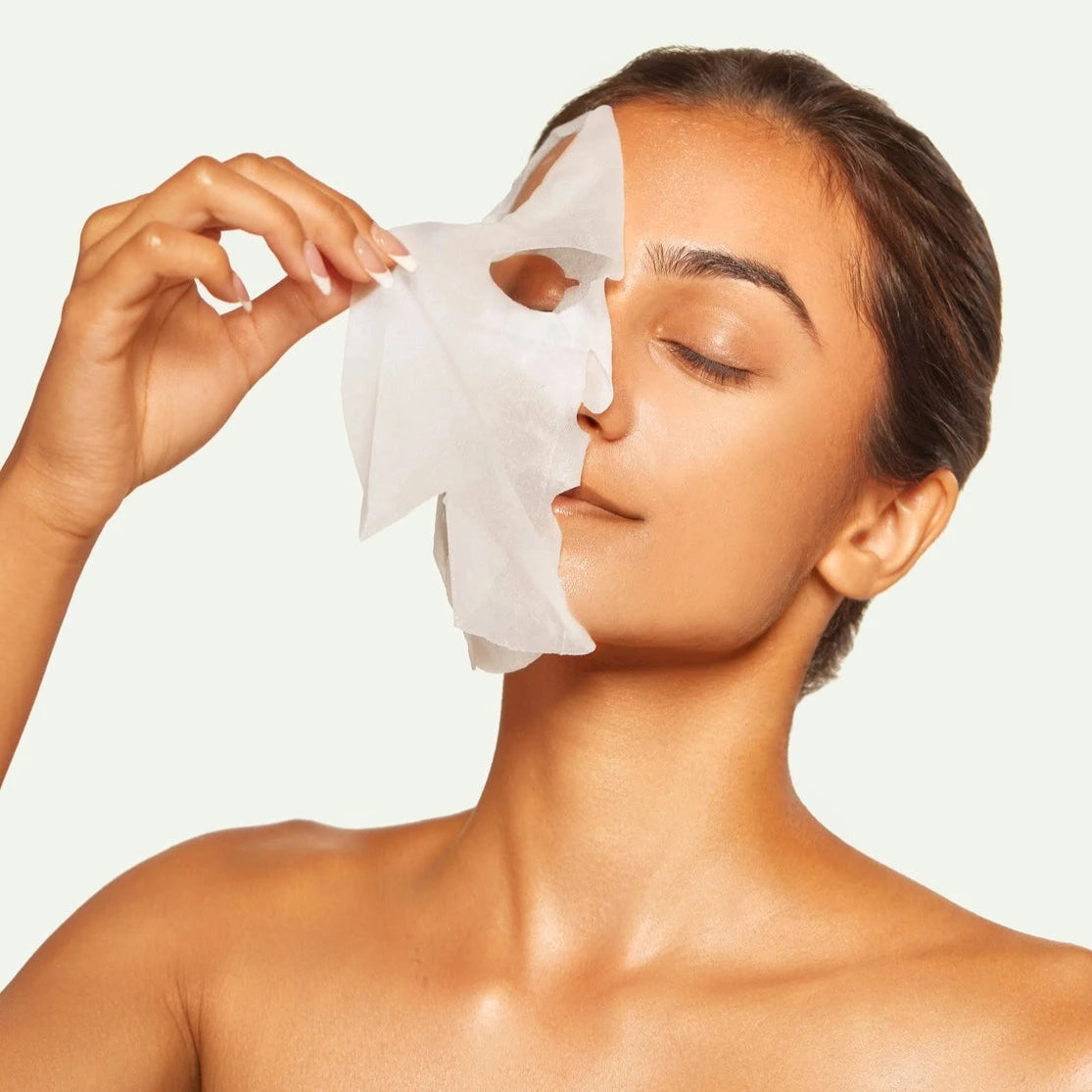 Tissue paper face shop mask