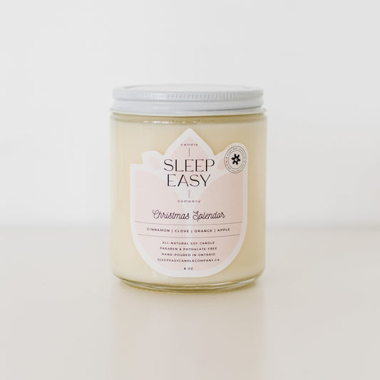 All natural soy candle, holiday candle collection, soy candles canada free shipping, best soy candles canada, Christmas Splendor non toxic candle, soy candles canada, soy candles Ontario, soy candles Whitby, Ontario, handmade candles, small batch candles, soy candles eco friendly, soy candles online, paraben & phthalate free candles, 8oz candle, soy candles Toronto